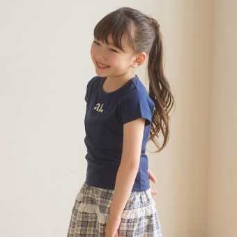 【aBity select./アビティセレクト】ワンポイント刺繍ロゴ 半袖Tシャツ