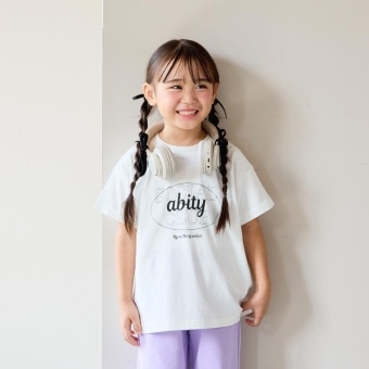 オーバルロゴプリント半袖Tシャツ