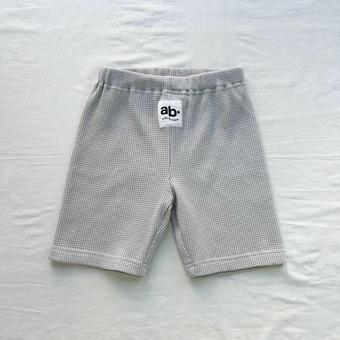 【aBity select./アビティセレクト】【ワッフルシリーズ】ABITYネーム 無地/花柄 ハーフレギンス / バイカーショーツ