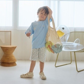 【aBity select./アビティセレクト】【ワッフルシリーズ】小花柄ハーフパンツ