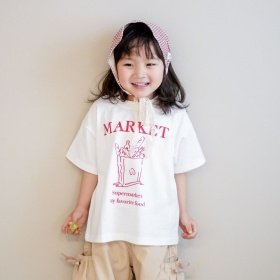 【aBity select./アビティセレクト】フードプリント 半袖Tシャツ