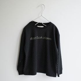【aBity select./アビティセレクト】星ロゴドット柄長袖Tシャツ