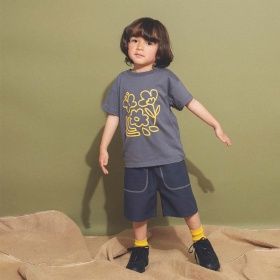 【aBity select./アビティセレクト】配色ステッチハーフパンツ