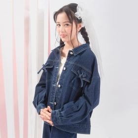 【予約商品】【MELLOW-LY】ルーズリボンGジャン