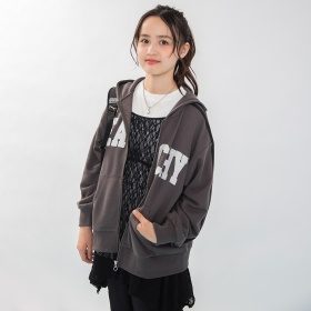 【予約商品】【MELLOW-LY】裏毛BIGパーカー