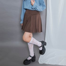 【予約商品】【MELLOW-LY】ボックスプリーツスカパン