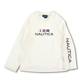 【NAUTICA/ノーティカ】国旗プリント長袖Tシャツ