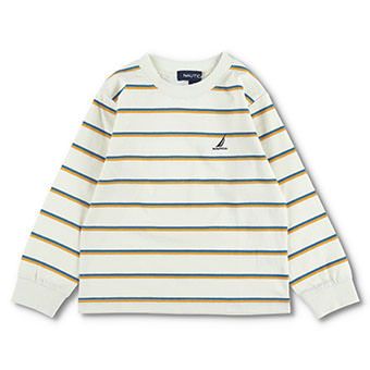 【NAUTICA/ノーティカ】レトロボーダー長袖Tシャツ