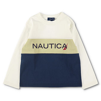 【NAUTICA/ノーティカ】配色切替え長袖Tシャツ