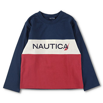 【NAUTICA/ノーティカ】配色切替え長袖Tシャツ