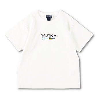 【NAUTICA/ノーティカ】フラッグ刺繍Tシャツ