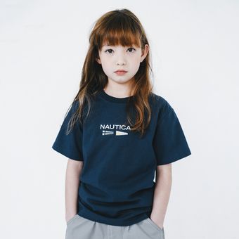 【NAUTICA/ノーティカ】フラッグ刺繍Tシャツ