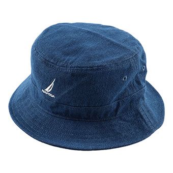 【NAUTICA/ノーティカ】ロゴ刺繍バケットHAT