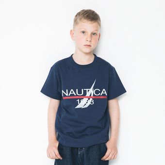 【NAUTICA/ノーティカ】アイコン＆ロゴプリントTシャツ