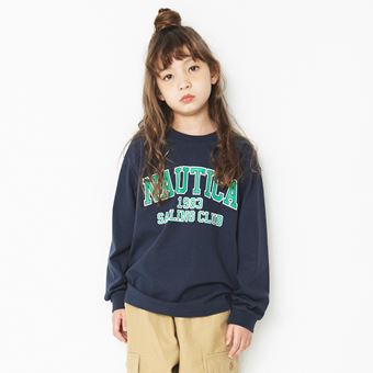 【NAUTICA/ノーティカ】カレッジロゴ長袖Tシャツ