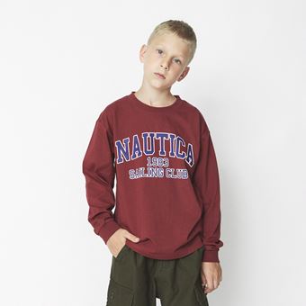 【NAUTICA/ノーティカ】カレッジロゴ長袖Tシャツ