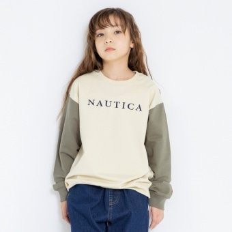 【NAUTICA/ノーティカ】袖配色ミニ裏毛トレーナー