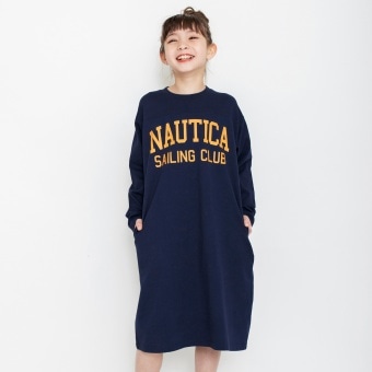 【NAUTICA/ノーティカ】フットボール長袖ワンピース