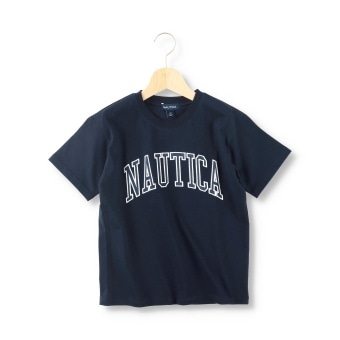 【NAUTICA/ノーティカ】サテンアップリケロゴ半袖Tシャツ