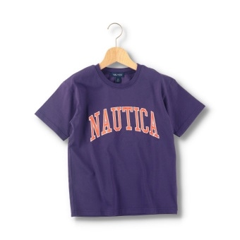 【NAUTICA/ノーティカ】サテンアップリケロゴ半袖Tシャツ