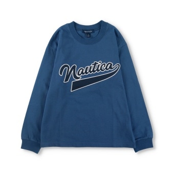 【NAUTICA/ノーティカ】アップリケロゴ長袖Tシャツ