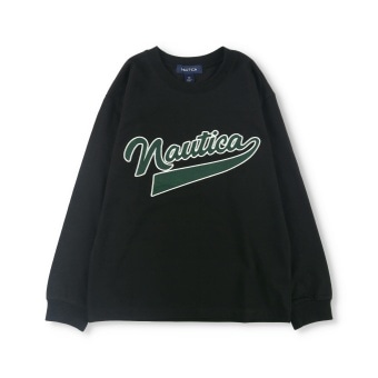 【NAUTICA/ノーティカ】アップリケロゴ長袖Tシャツ