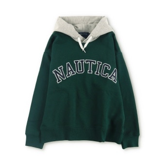 【NAUTICA/ノーティカ】アップリケロゴ裏毛パーカー