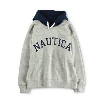 【NAUTICA/ノーティカ】アップリケロゴ裏毛パーカー