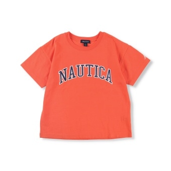 【NAUTICA/ノーティカ】サテンアップリケロゴ半袖Tシャツ