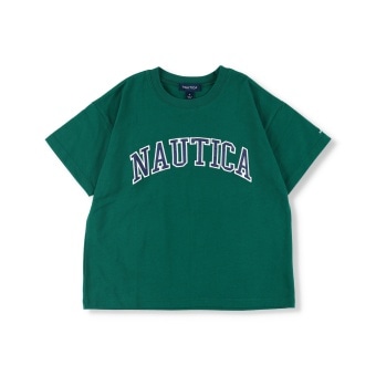 【NAUTICA/ノーティカ】サテンアップリケロゴ半袖Tシャツ