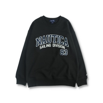 【NAUTICA/ノーティカ】サガラ刺繍クルーネック裏毛トレーナー