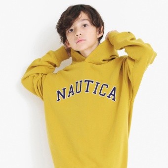 【NAUTICA/ノーティカ】アップリケロゴ裏毛パーカー