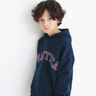 【NAUTICA/ノーティカ】アップリケロゴ裏毛パーカー