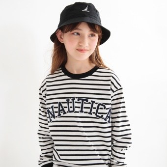 【NAUTICA/ノーティカ】ロゴアップリケ長袖Tシャツ