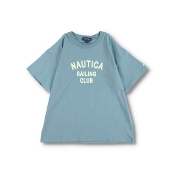 【NAUTICA/ノーティカ】フロッキーロゴ半袖Tシャツ
