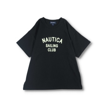 【NAUTICA/ノーティカ】フロッキーロゴ半袖Tシャツ