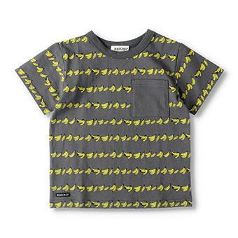 バナナボーダー半袖Tシャツ