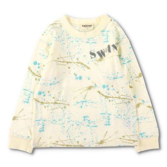 【ペア】ペイントプリント長袖Tシャツ