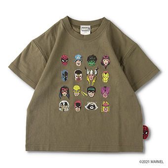 【MARVEL COMICS】キャラクター勢ぞろいTシャツ