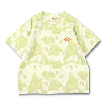 ムラ染プリント半袖Tシャツ