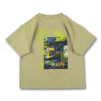 バックグラフィック半袖Tシャツ