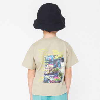 バックグラフィック半袖Tシャツ