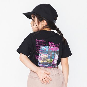 バックグラフィック半袖Tシャツ