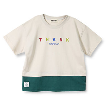 【プチプラ】裾切替半袖Tシャツ