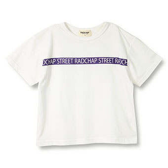 【プチプラ】ラインロゴ半袖Tシャツ