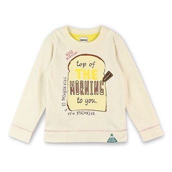 食パン長袖Tシャツ