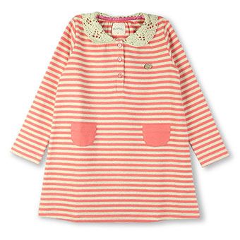 ストレッチ起毛ボーダーワンピース
