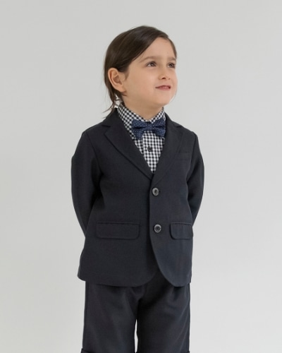 BOY-SET 01 フォーマル3点セット ネイビー モデル着用画像