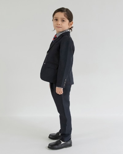 BOY-SET 01 フォーマル3点セット ネイビー モデル着用画像