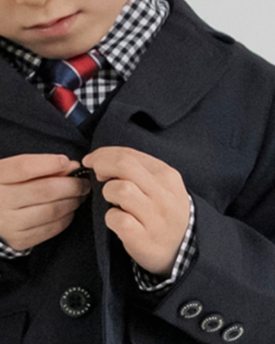 BOY-SET 01 フォーマル3点セット ネイビー モデル着用画像